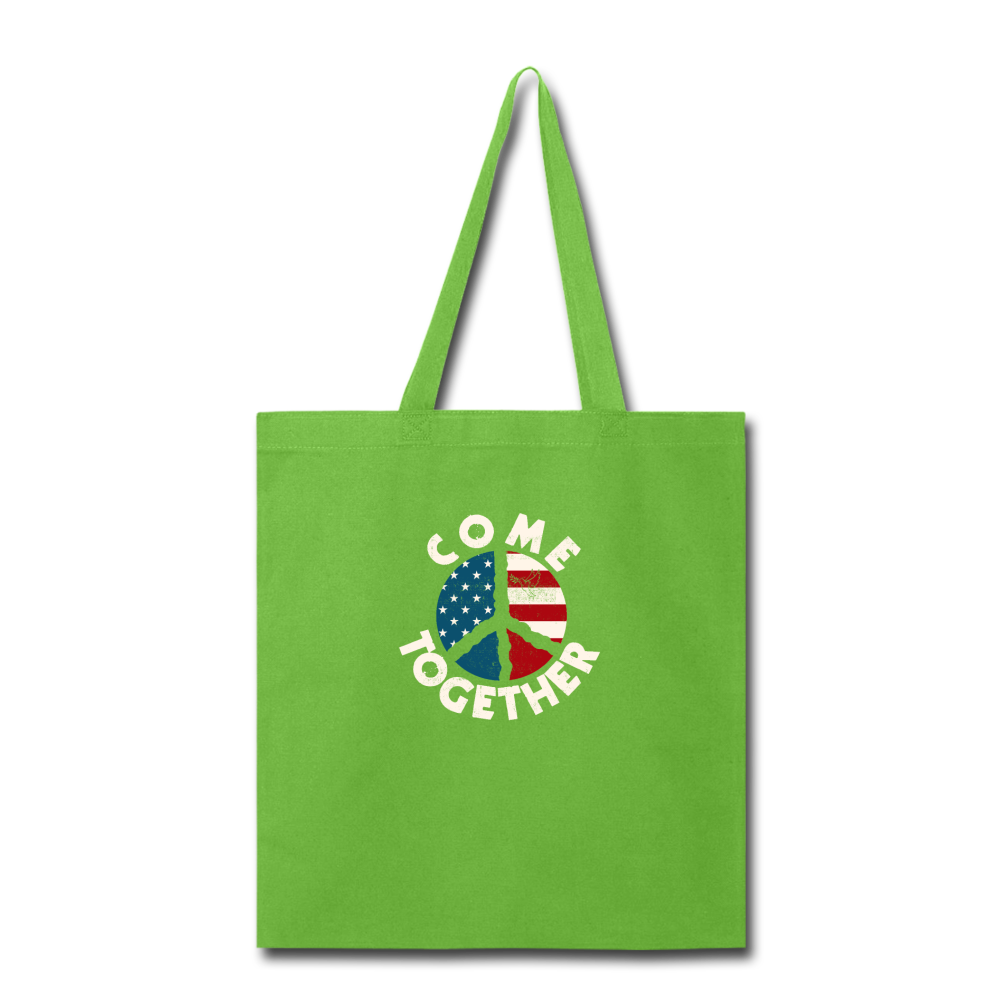 Come Together Vintage- Tote Bag - lime green