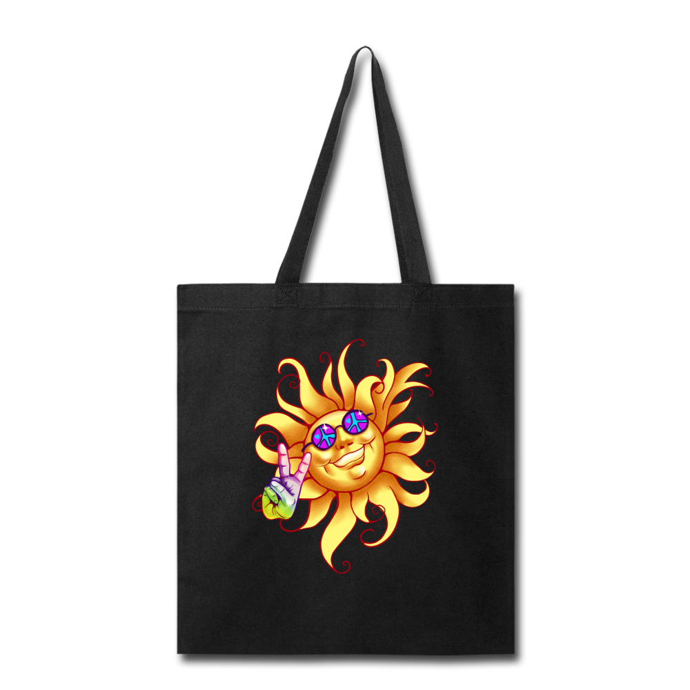 Sun- Tote Bag - black