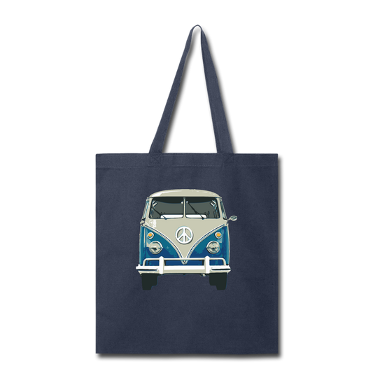 Hippie Van- Tote Bag - navy