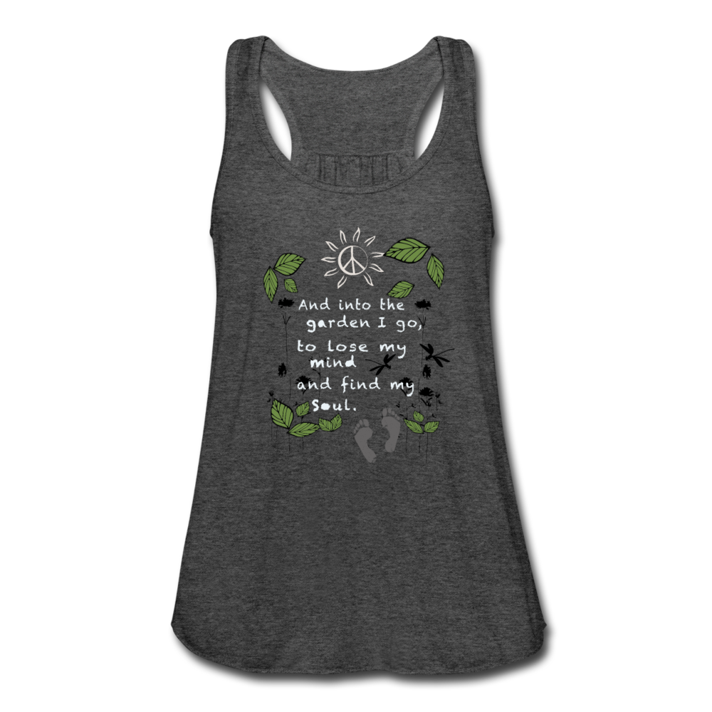 Into The Garden Women's Flowy Tank Top - deep heather