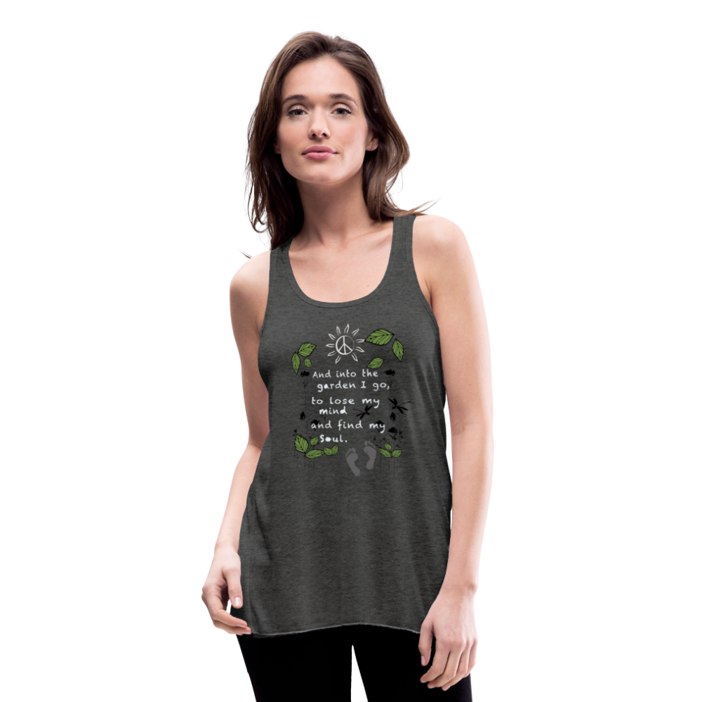 Into The Garden Women's Flowy Tank Top - deep heather
