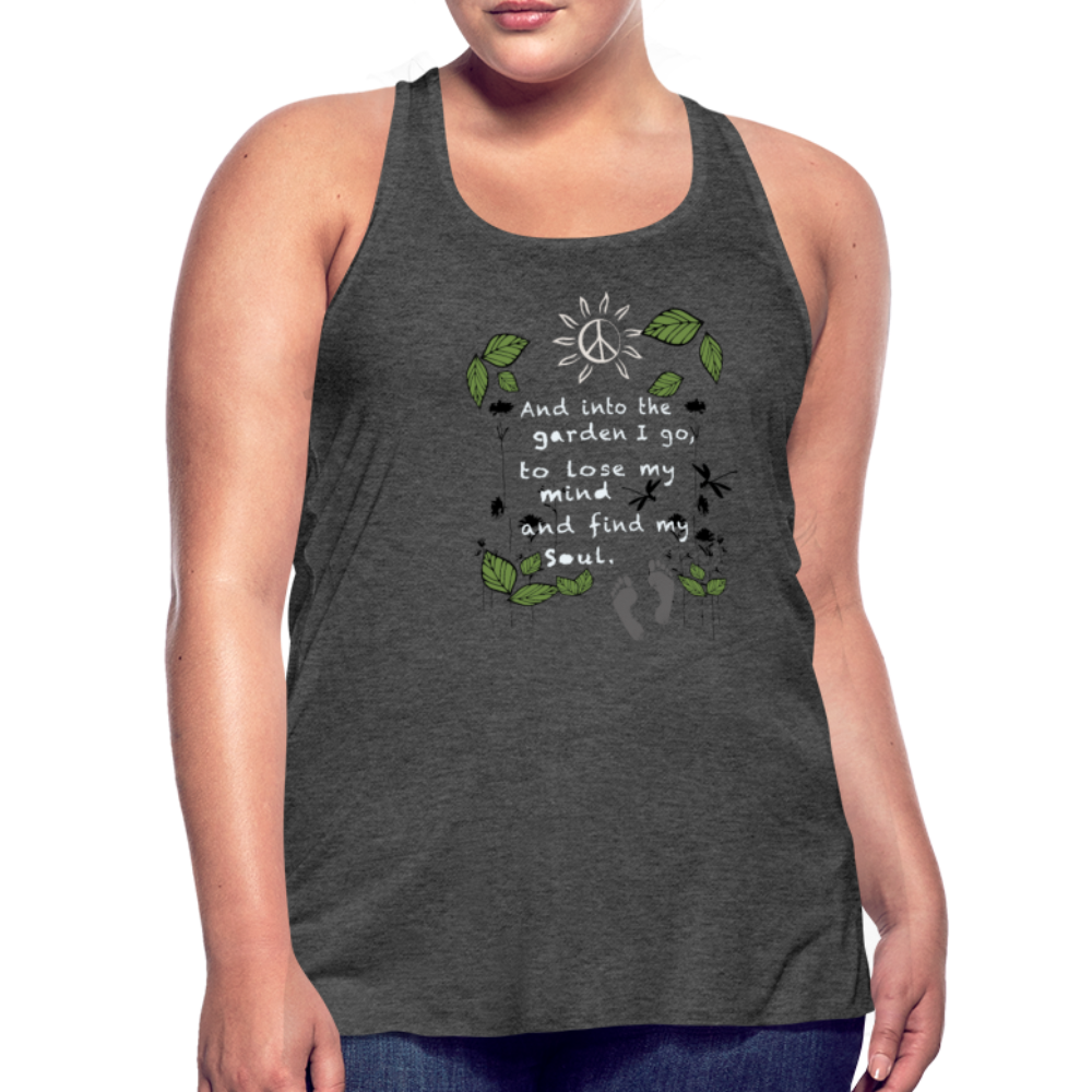 Into The Garden Women's Flowy Tank Top - deep heather