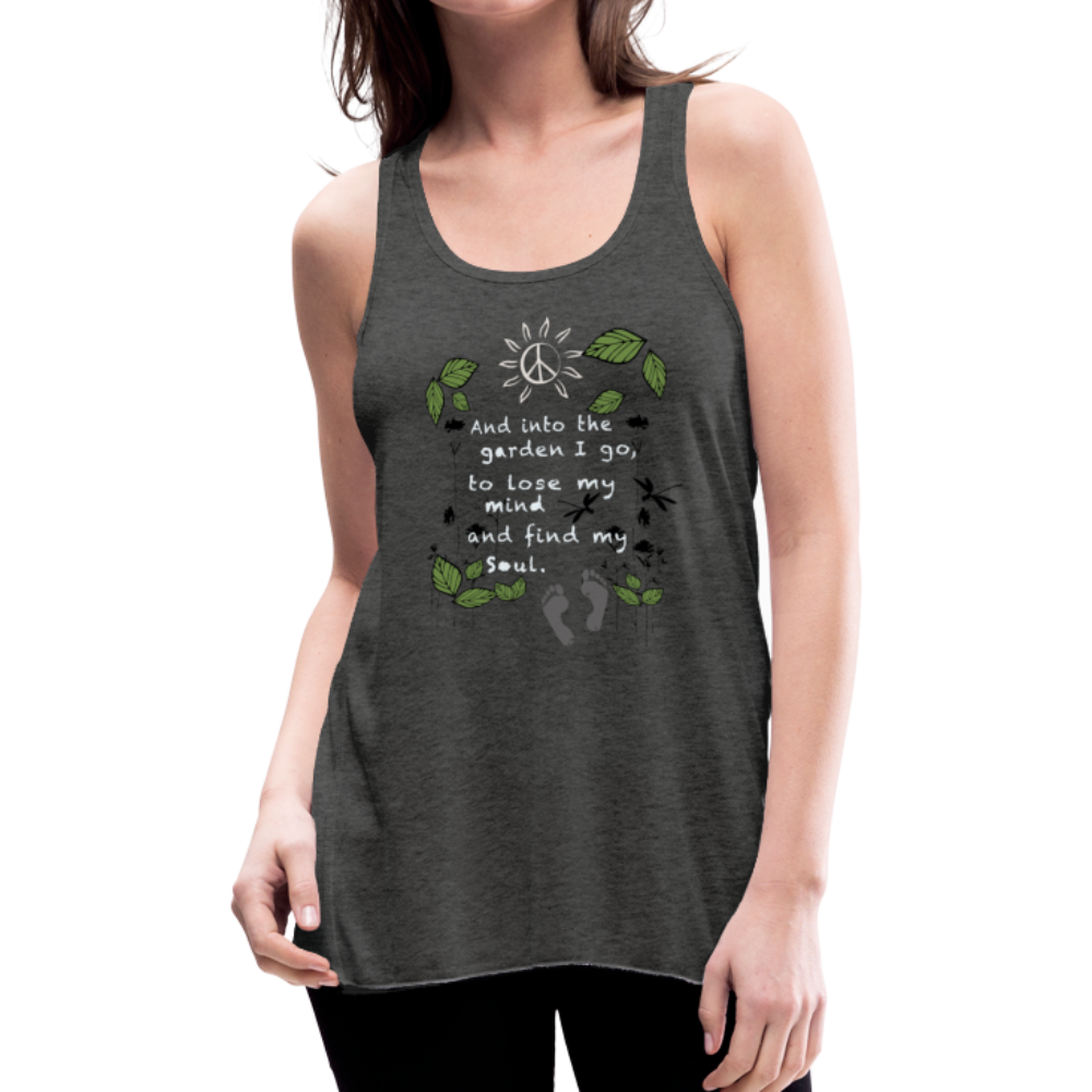 Into The Garden Women's Flowy Tank Top - deep heather