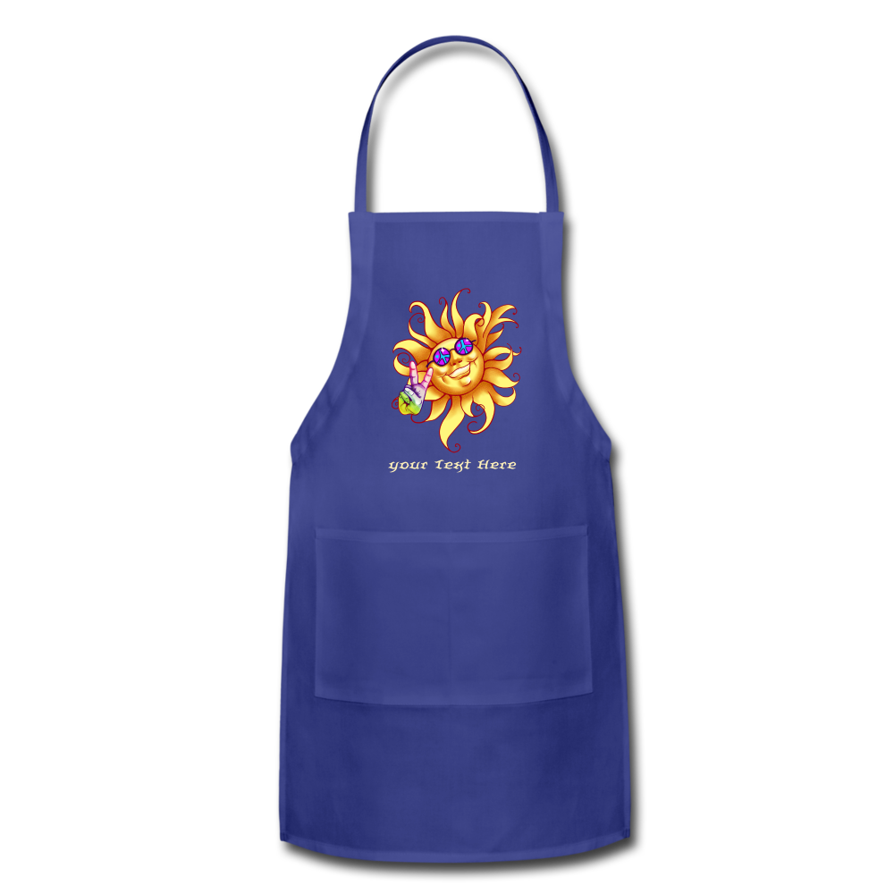 Adjustable Apron - Customize - royal blue