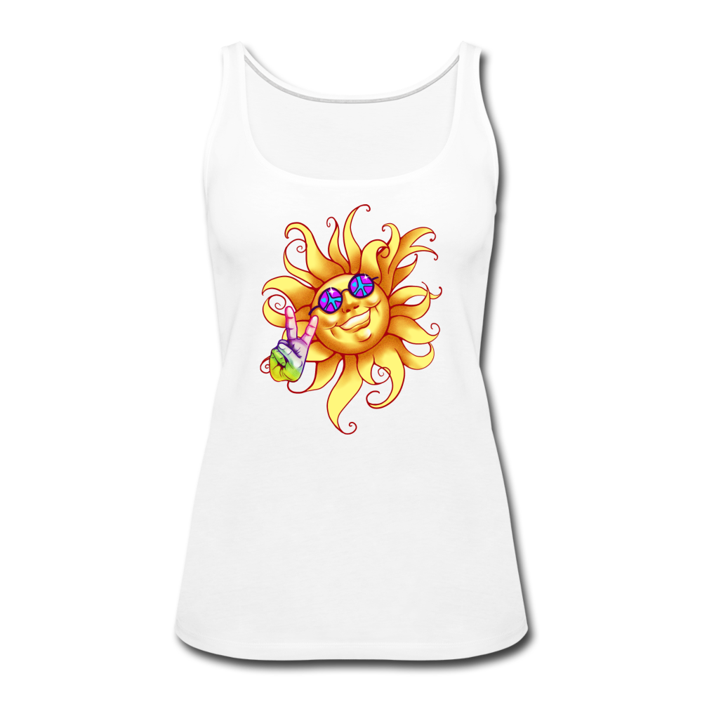 Peace Out - Women’s Premium Tank Top - white