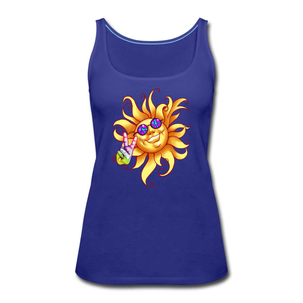 Peace Out - Women’s Premium Tank Top - royal blue