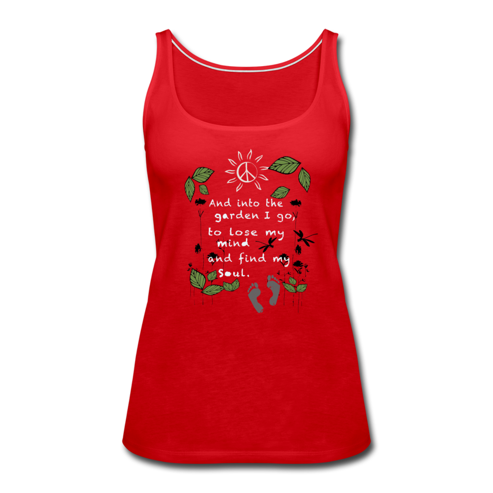 Into The Garden Women’s Premium Tank Top - red