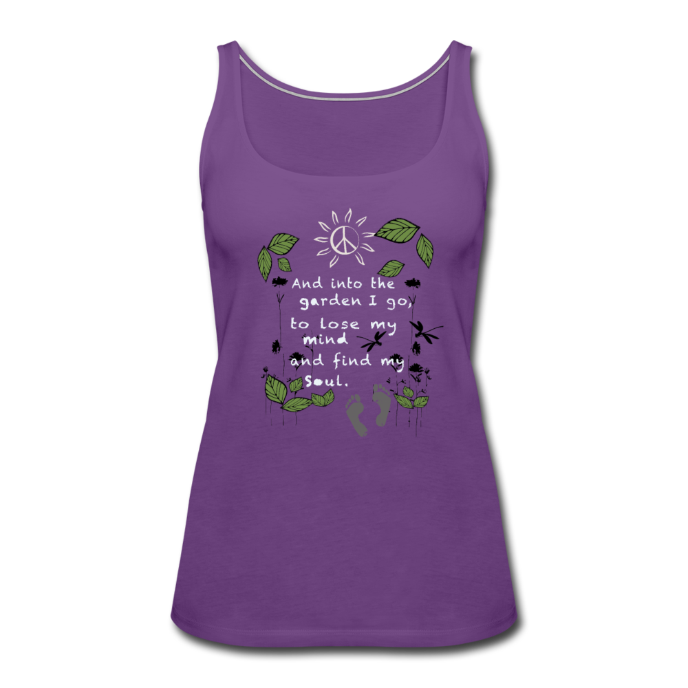 Into The Garden Women’s Premium Tank Top - purple