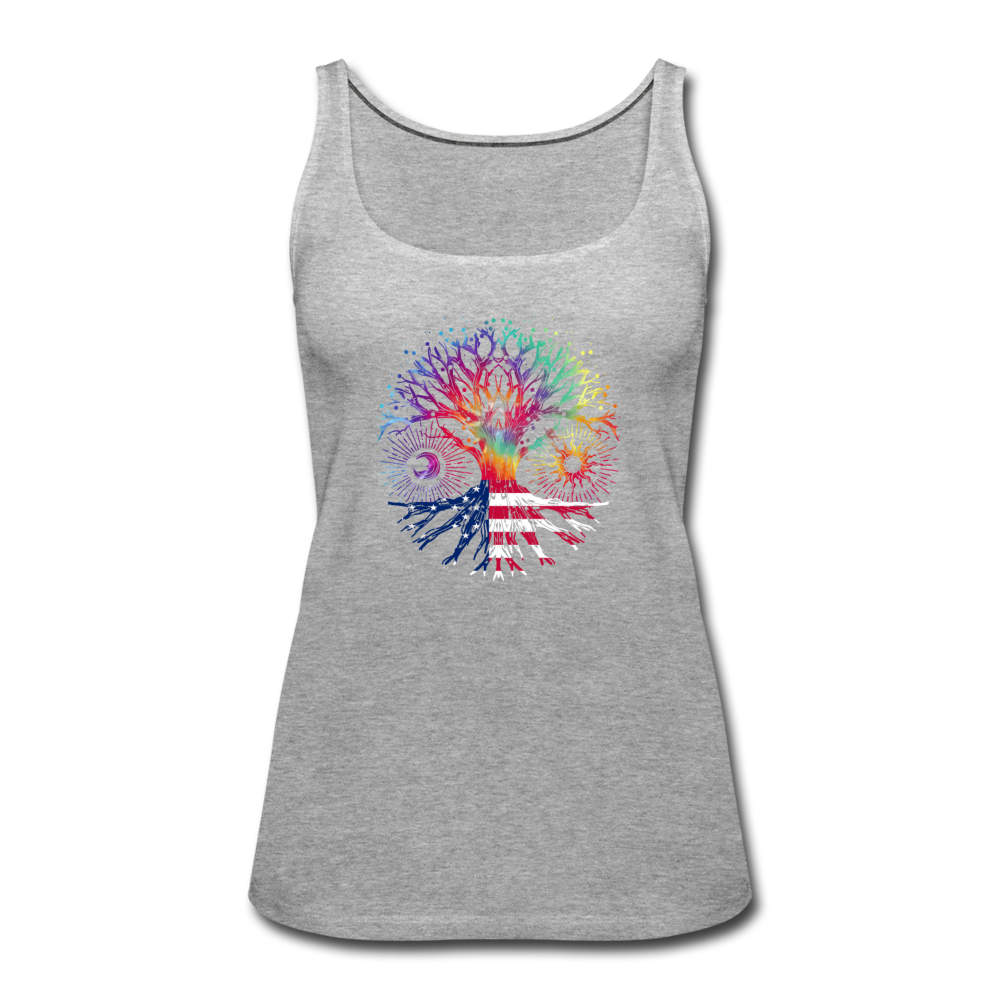 Tree Of Life- Women’s Premium Tank Top - heather gray
