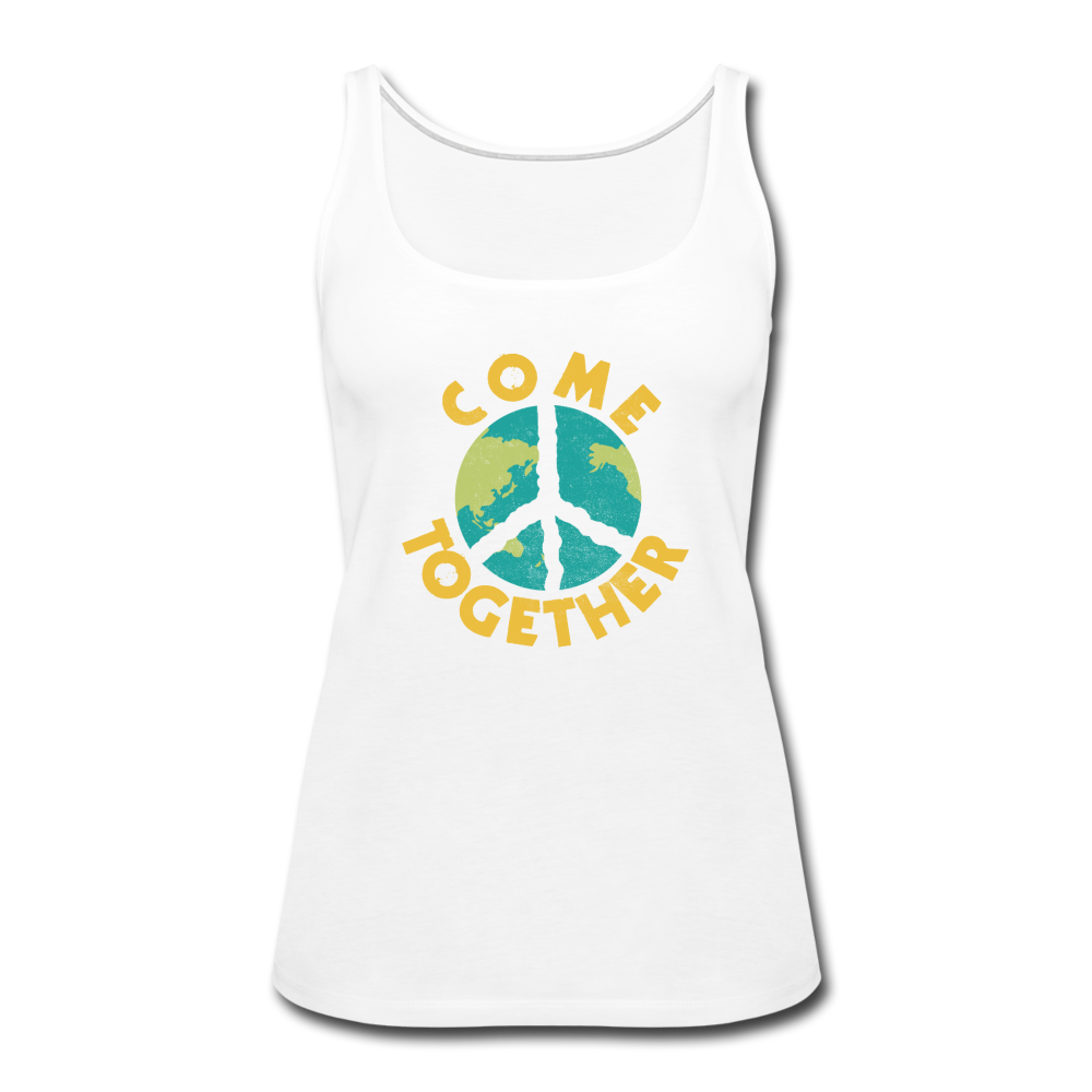 Retro Graphic- Women’s Premium Tank Top - white