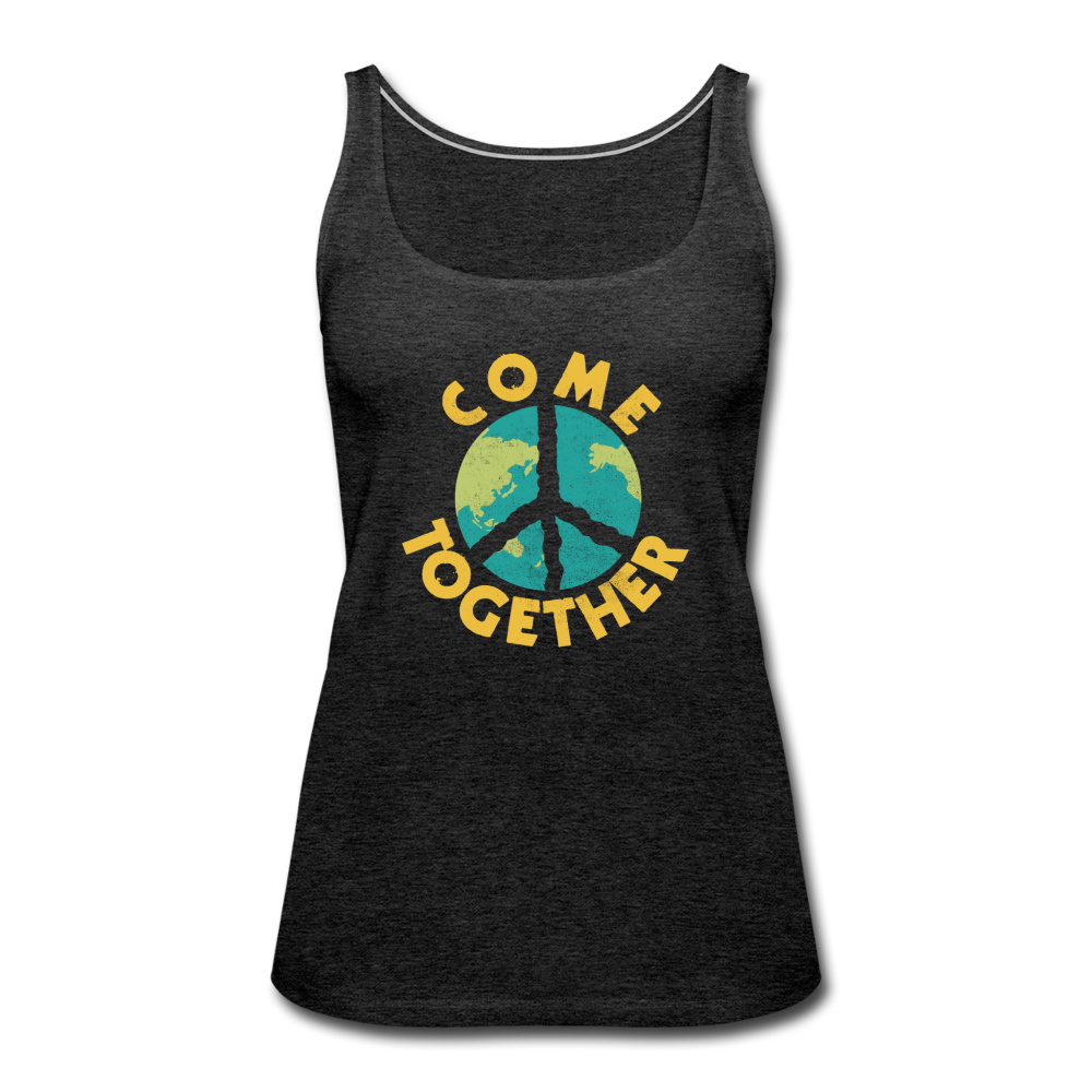 Retro Graphic- Women’s Premium Tank Top - charcoal gray