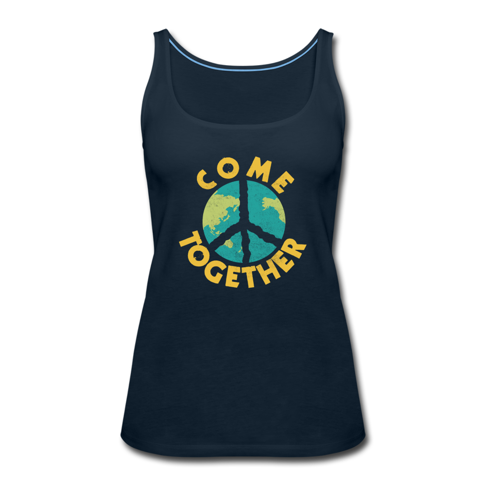 Retro Graphic- Women’s Premium Tank Top - deep navy