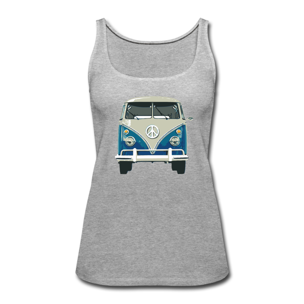 Hippie Van- Women’s Premium Tank Top - heather gray
