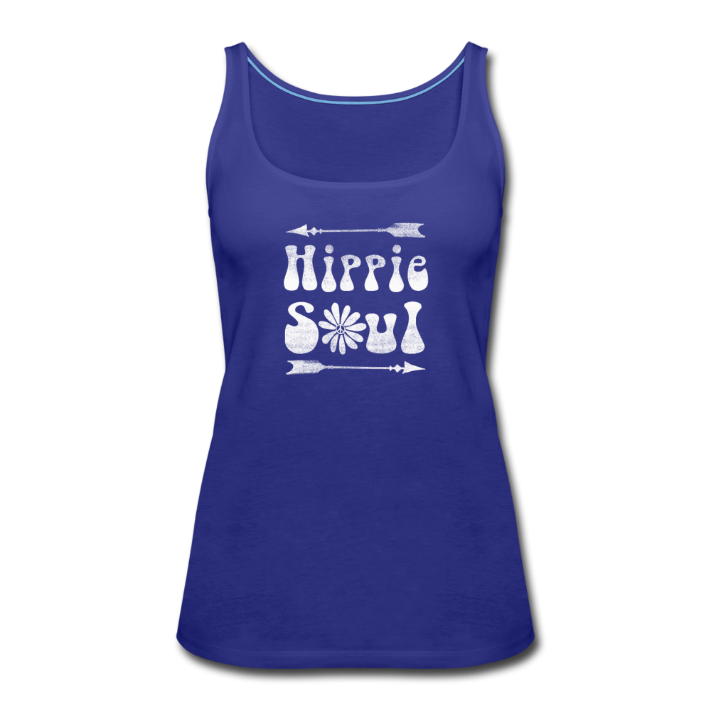 Hippie Soul- Women’s Premium Tank Top - royal blue