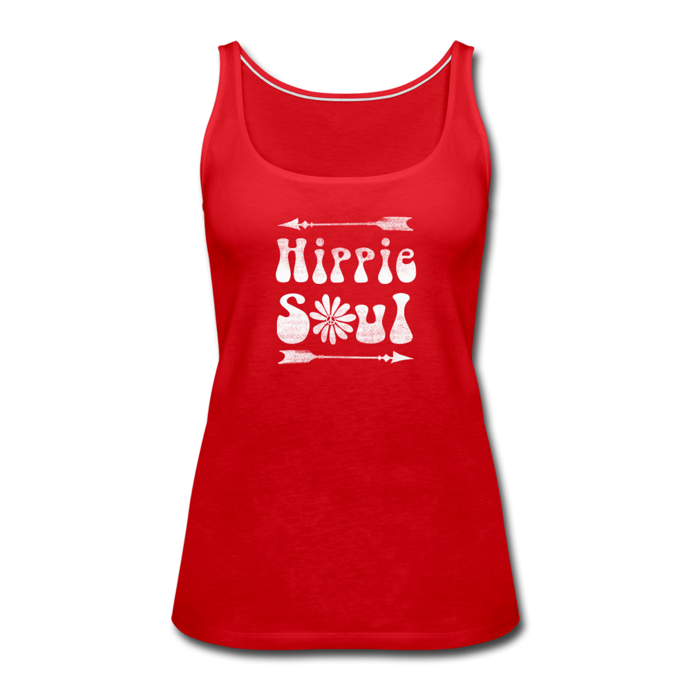 Hippie Soul- Women’s Premium Tank Top - red