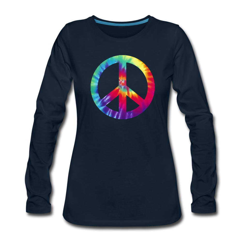 Peace Sign - deep navy