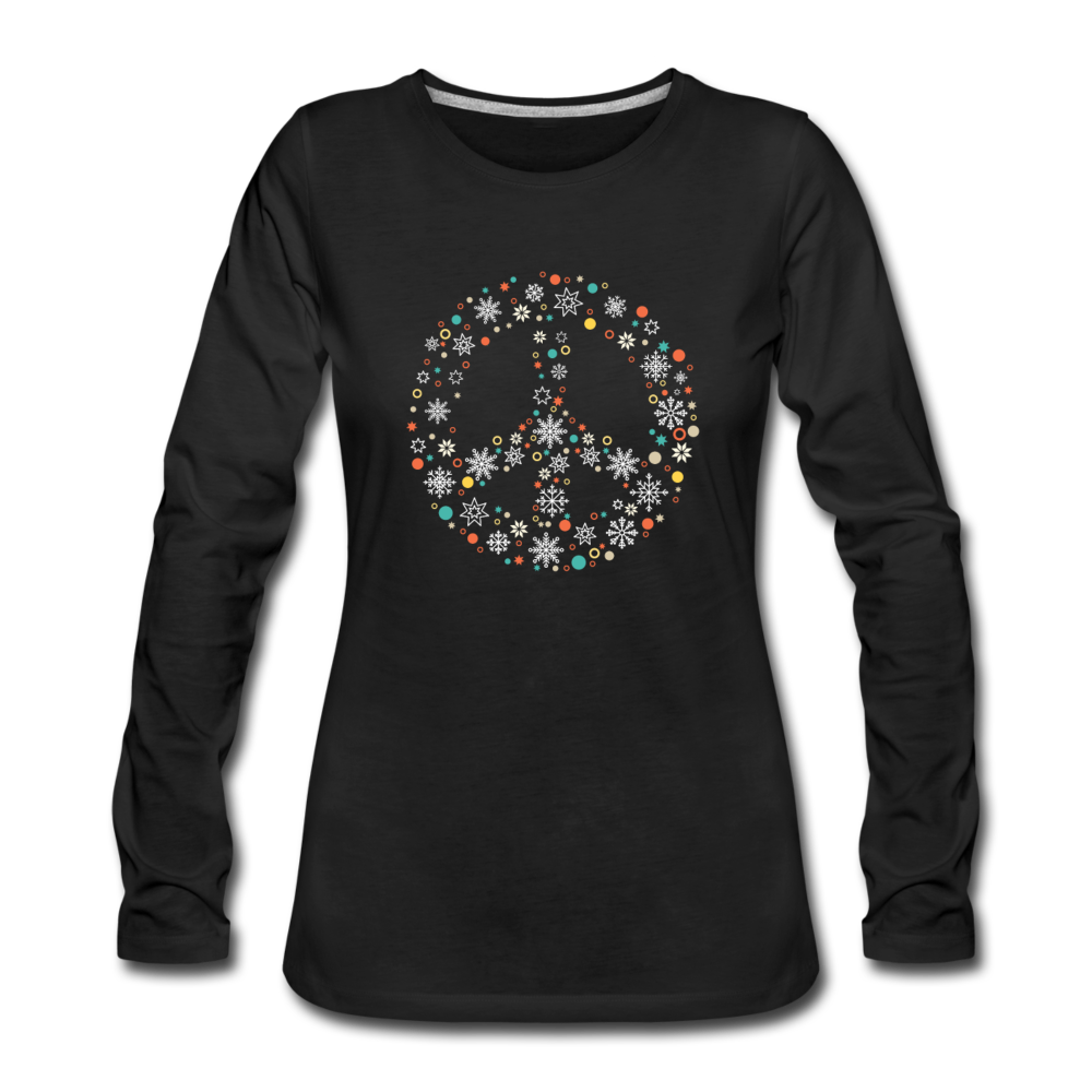 Peace Sign- Xmas - black