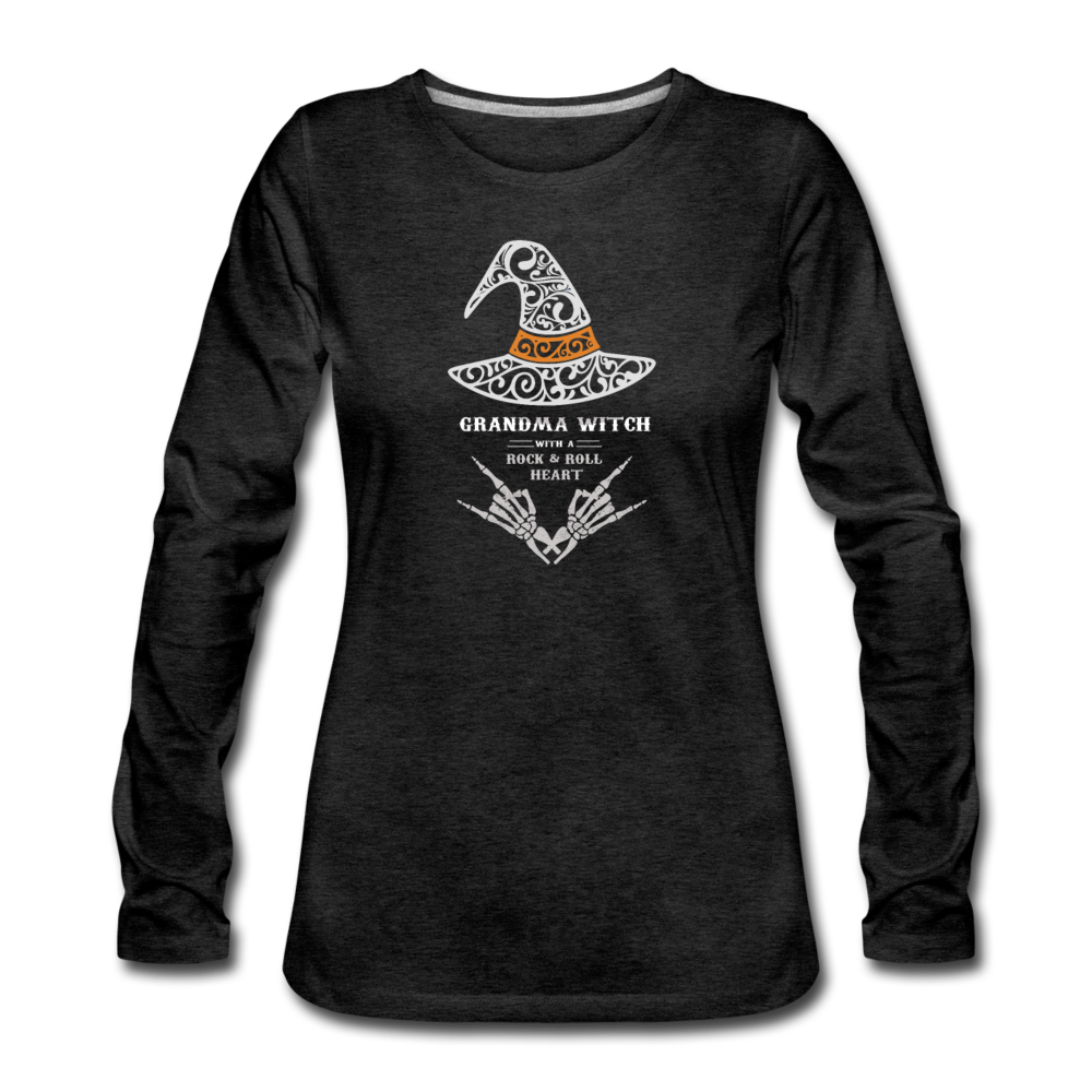 GRANDMA WITCH - ROCK N ROLL HEART - charcoal gray