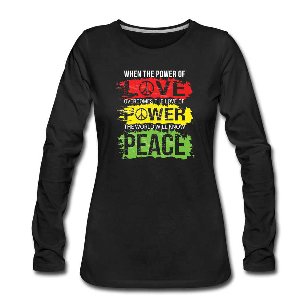 The World Will Know Peace - black