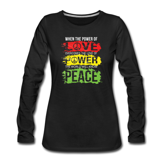 The World Will Know Peace - black