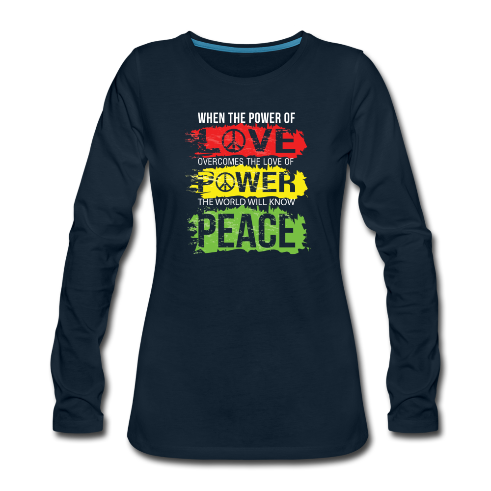 The World Will Know Peace - deep navy