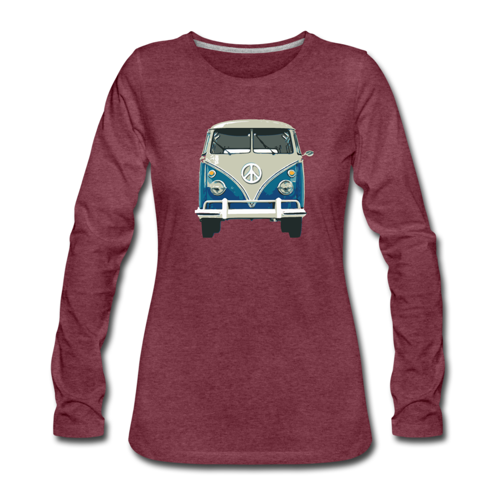 Hippie Van - heather burgundy