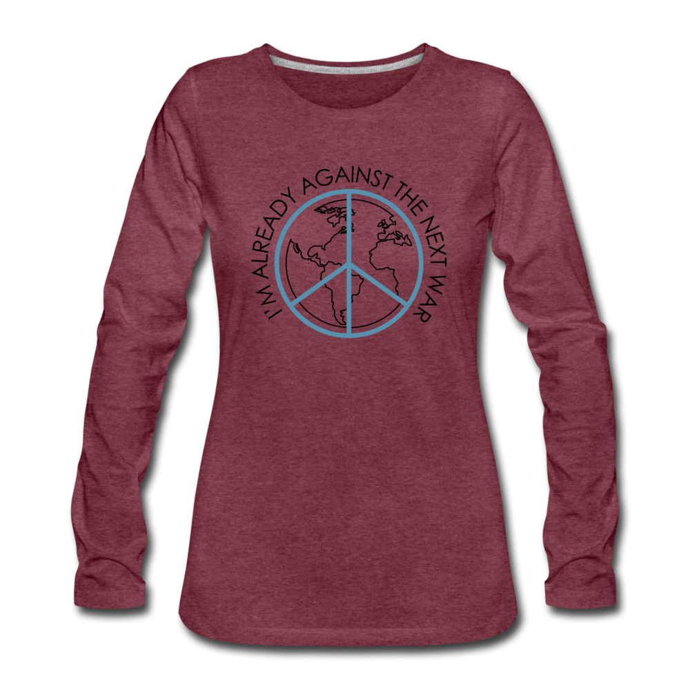 Against The Next War - heather burgundy