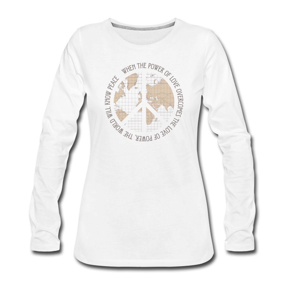 The World Will Know Peace - white