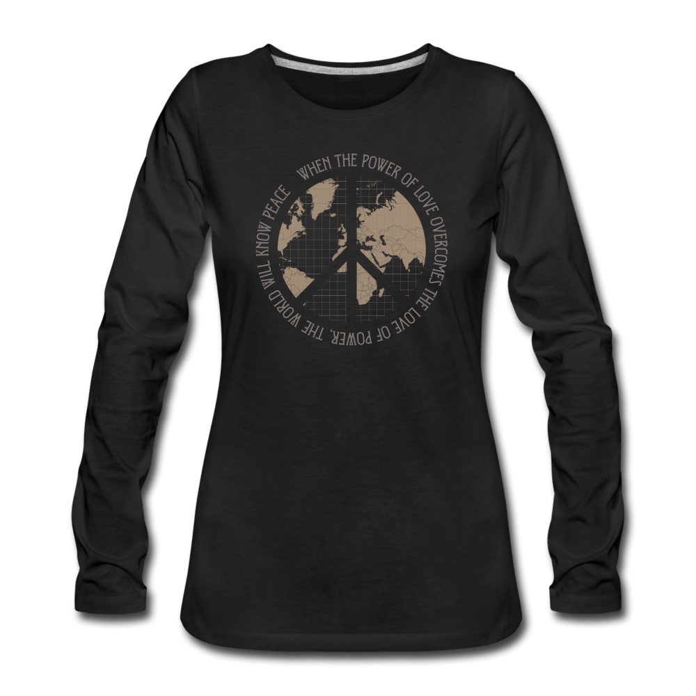 The World Will Know Peace - black