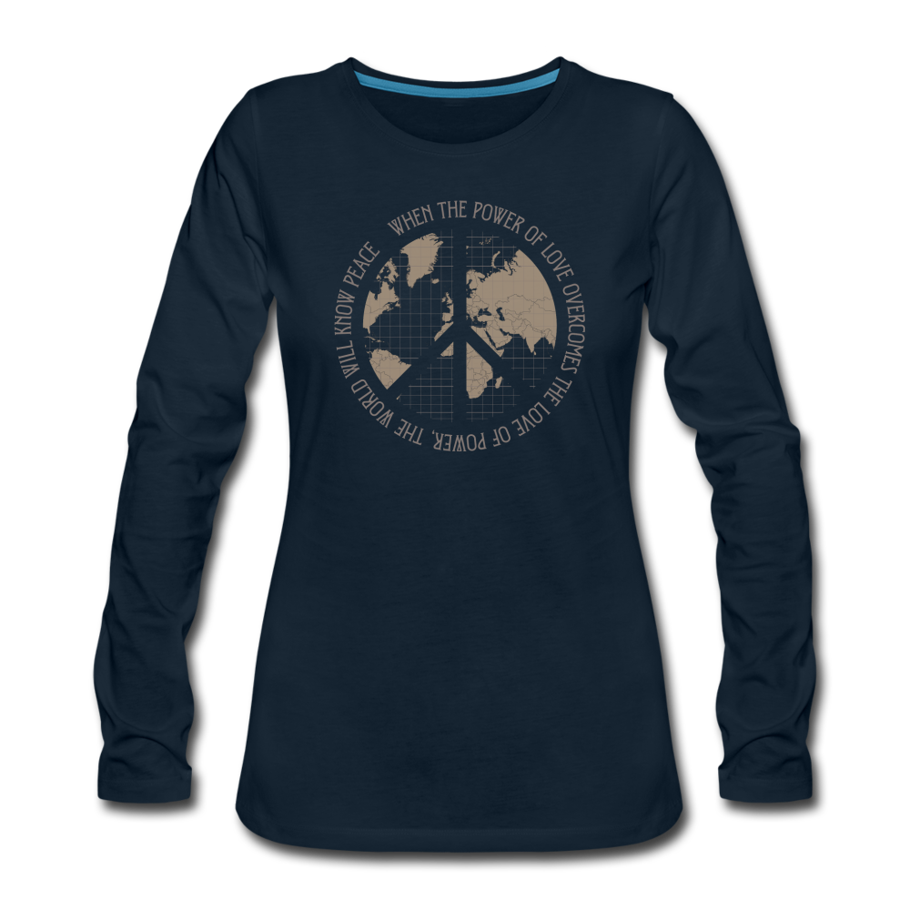 The World Will Know Peace - deep navy