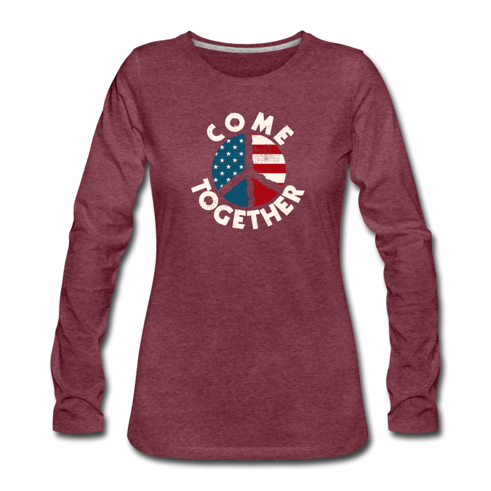 Come Together- Vintage - heather burgundy