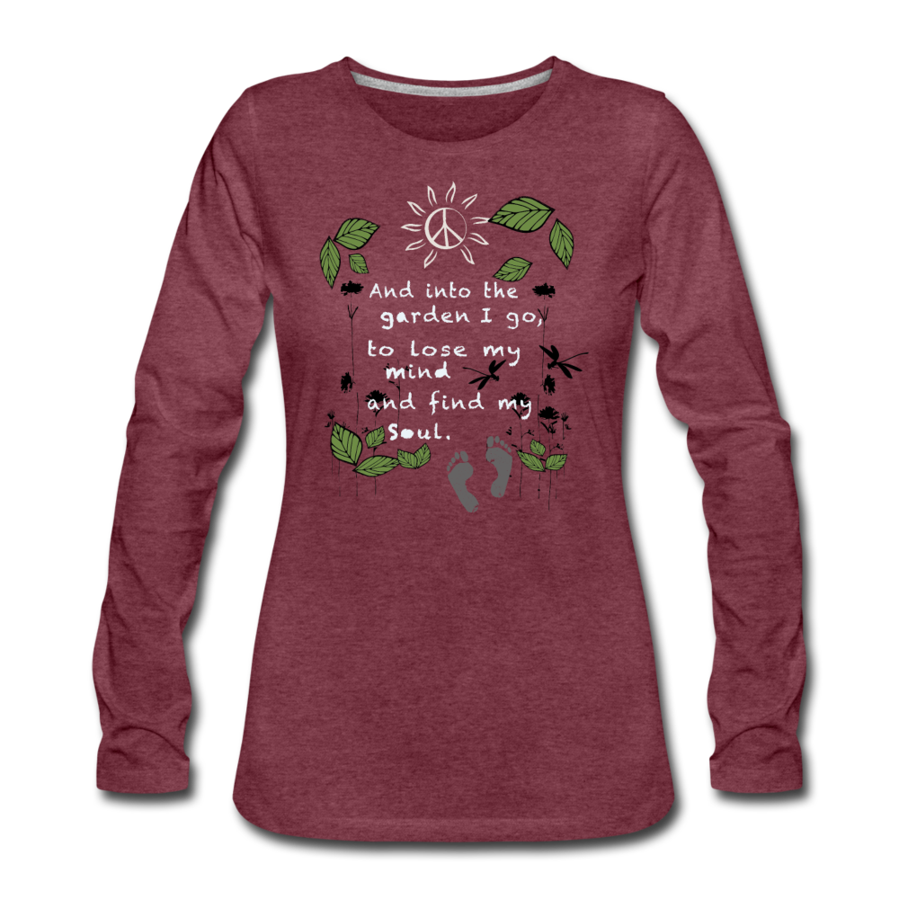 Into The Garden - heather burgundy