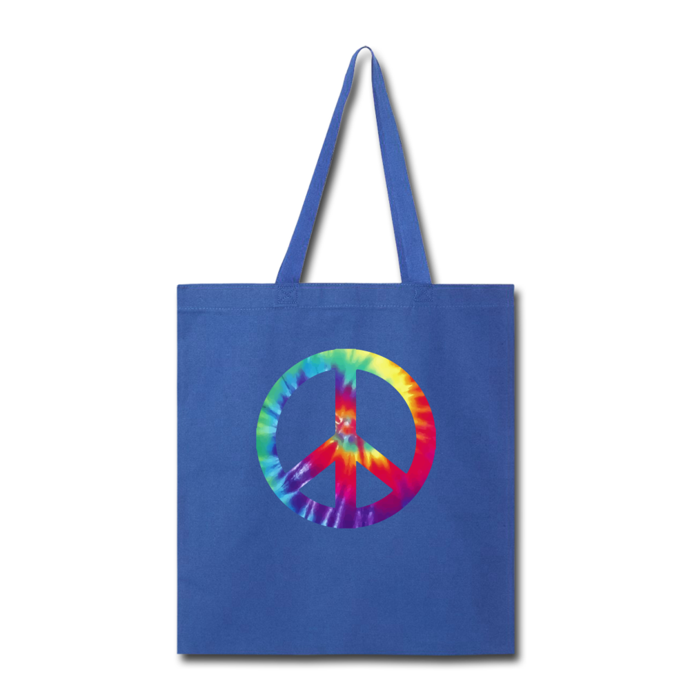 Peace sign - royal blue