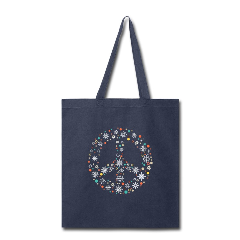 Holiday Peace Sign - navy