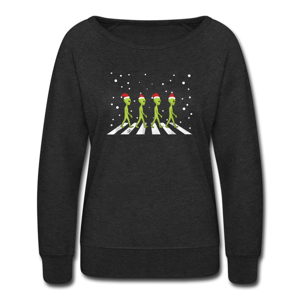 Aliens Crossing Street- Christmas - heather black