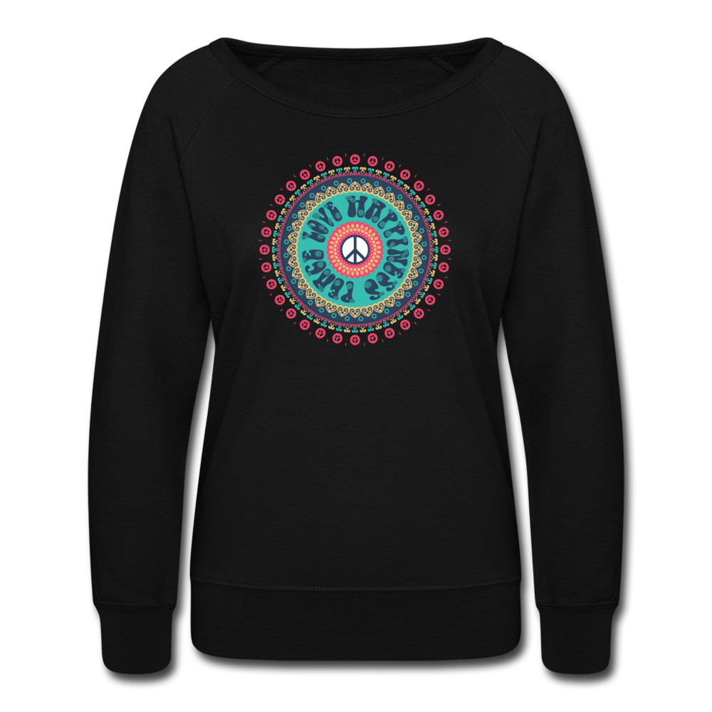 Peace- Love- Happiness - black