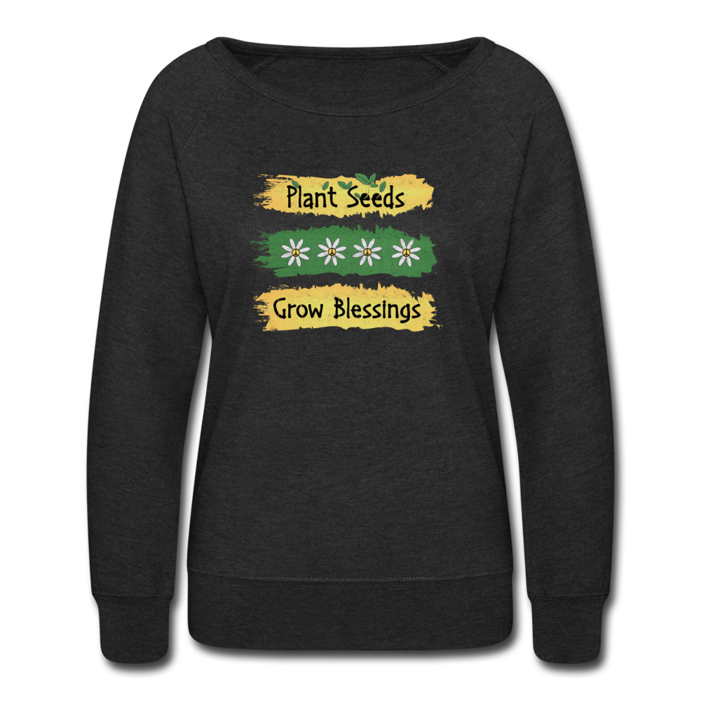 Plant Seeds Grow Blessings - heather black