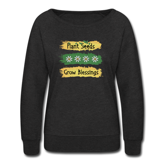 Plant Seeds Grow Blessings - heather black