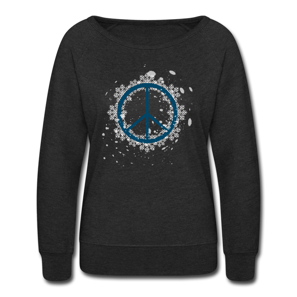 Holiday Peace Sign - heather black