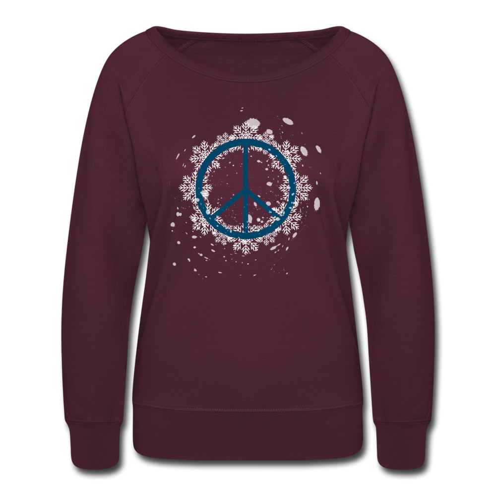 Holiday Peace Sign - plum