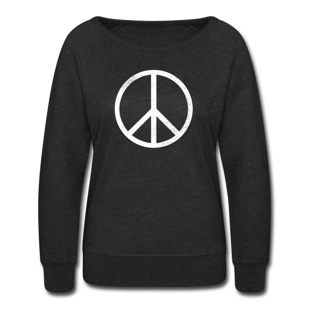Peace Sign - heather black