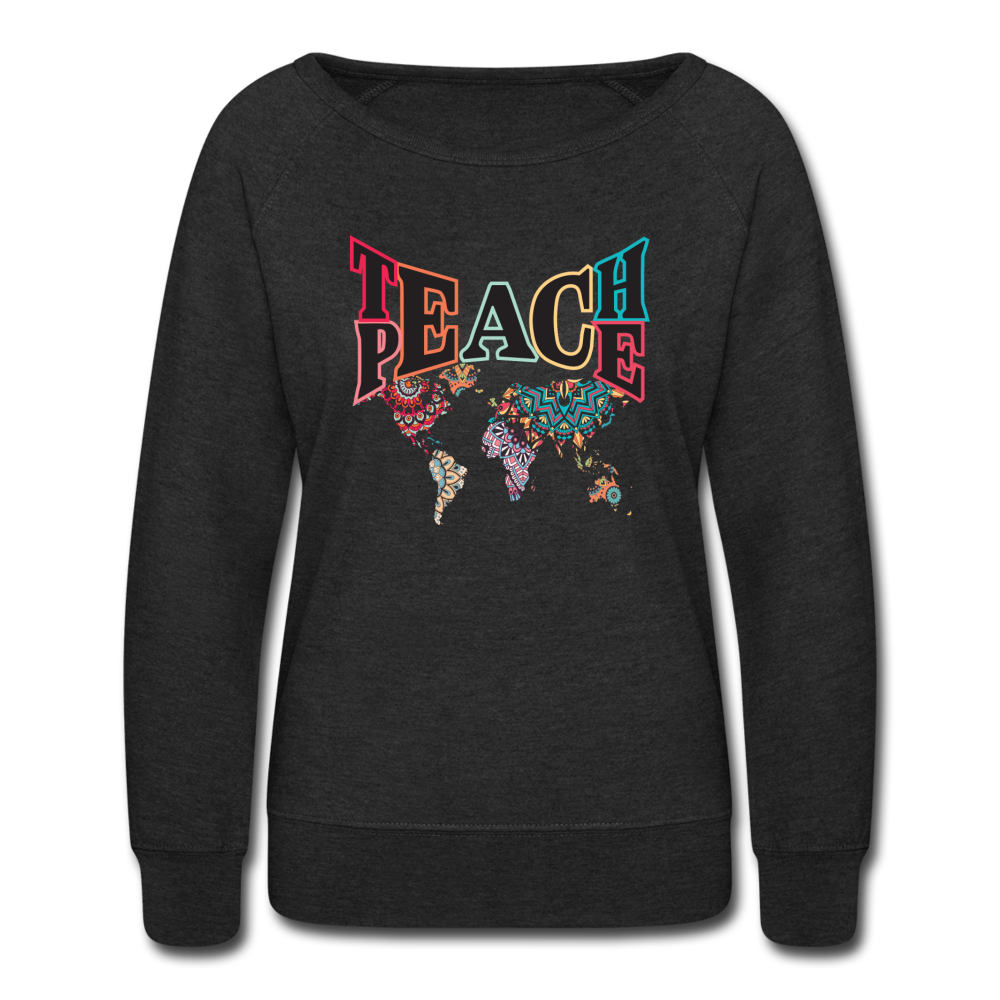 Teach Peace - heather black