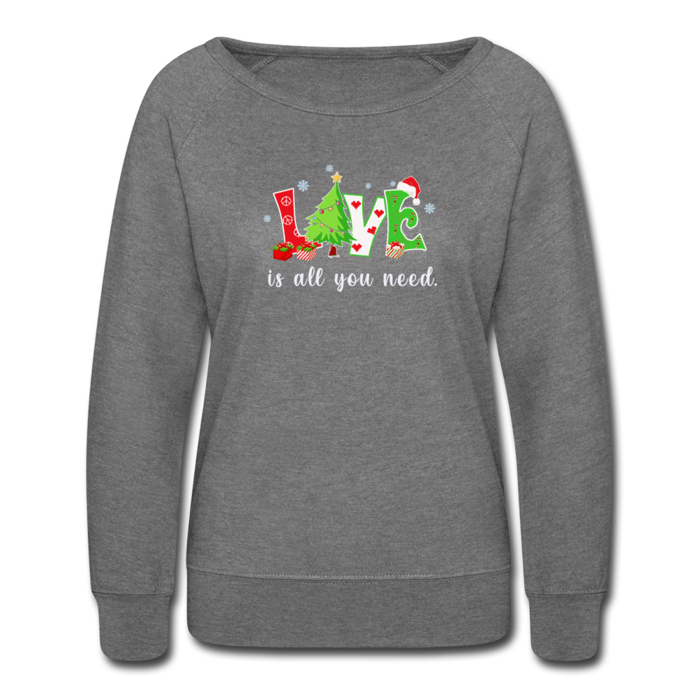 Love is all you need- Sweatshirt - heather gray