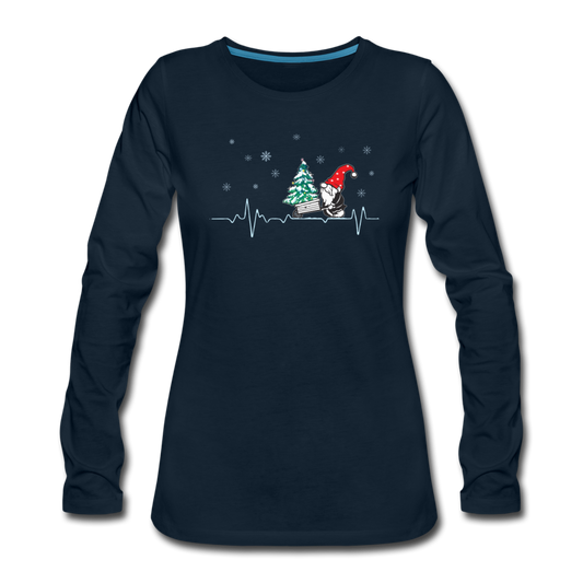 Gardener hear beat- Premium Long Sleeve T-Shirt - deep navy