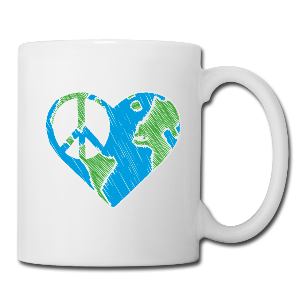 I Heart Peace Coffee/Tea Mug - white
