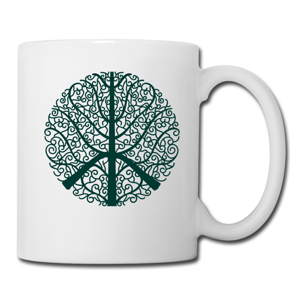 Peace Sign Leave - Coffee/Tea Mug - white