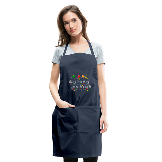Little Birds - Adjustable Apron - navy