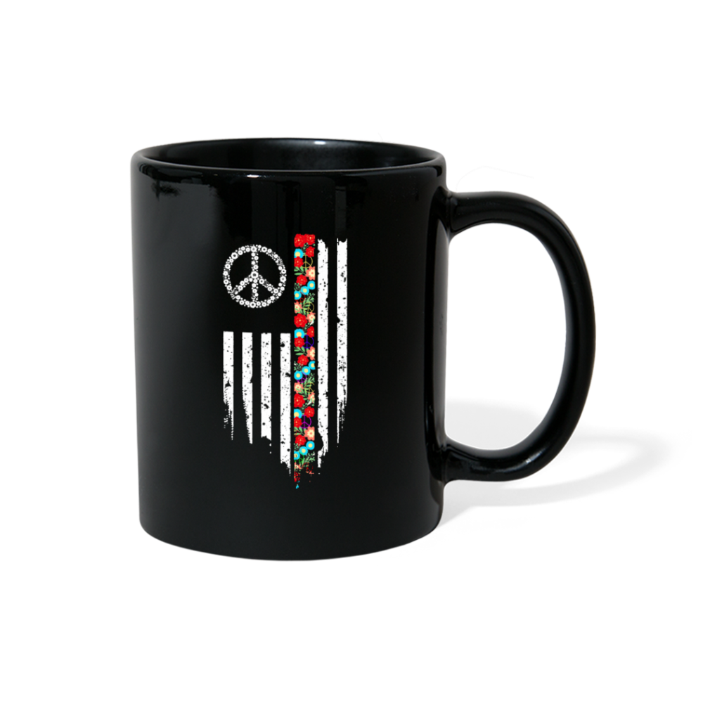 American Peace Flag - black