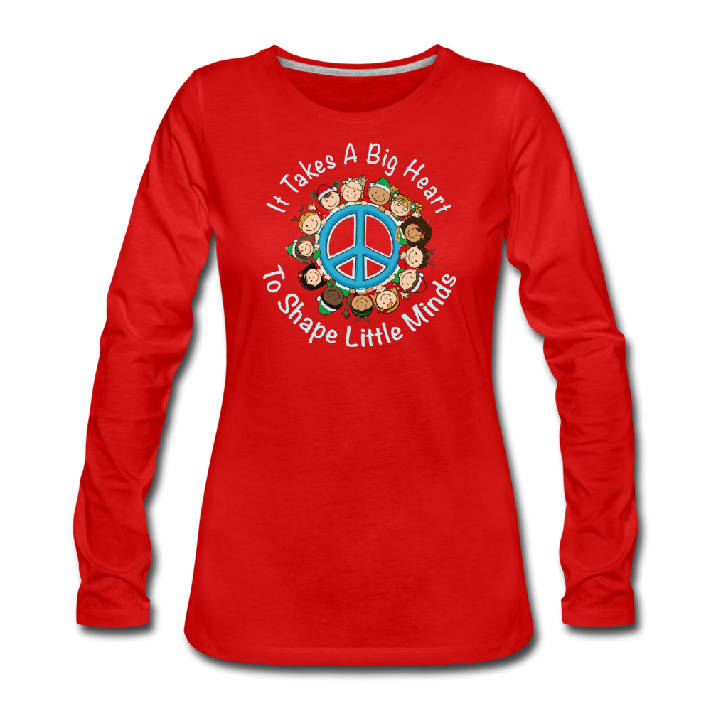 Teach Peace - Teachers Appreciation - red