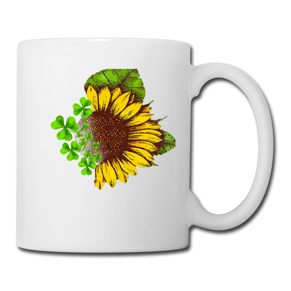 Happy Go Lucky Coffee/Tea Mug - white